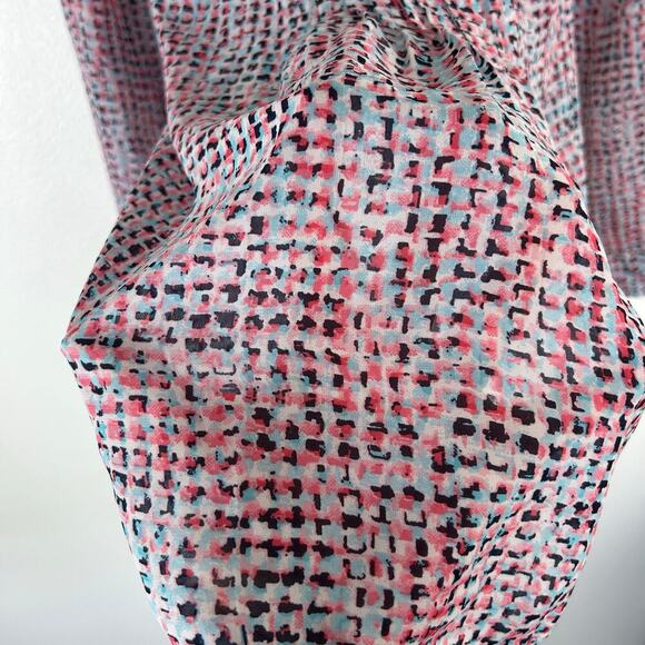 Motherhood Maternity Long Sleeve Shirt Size Large Henley Buttons Tie Back - Picture 6 of 6